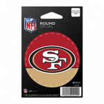 49ers Round Sticker 3"