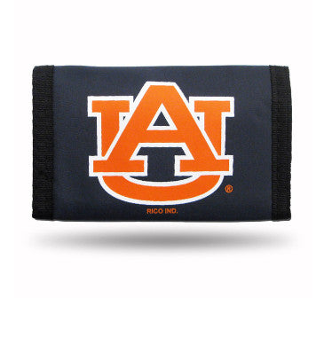 Auburn Color Nylon Wallet Trifold