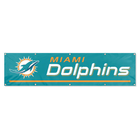 Dolphins 8ft Banner