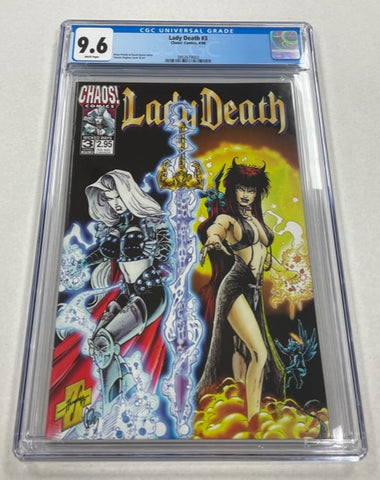 Lady Death Issue #3 Year 1998 CGC Graded 9.6 Comic Book