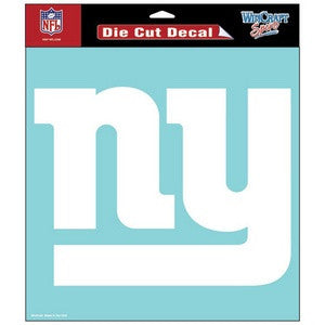 Giants 8x8 DieCut Decal White NFL
