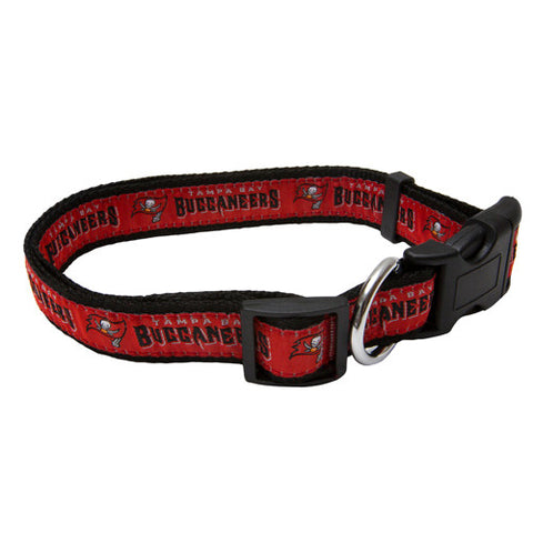 Buccaneers Dog Collar Woven Ribbon Large