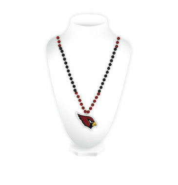Cardinals Team Beads w/ Medallion NFL