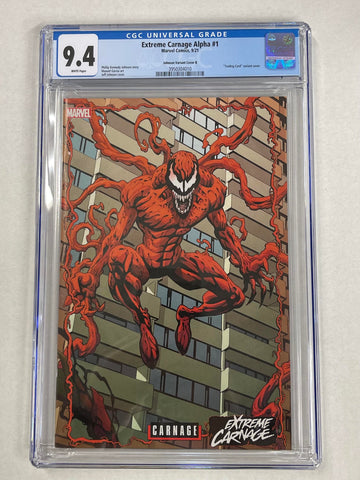 Extreme Carnage: Alpha Issue #1 Johnson Variant CGC Graded 9.4 Comic Book