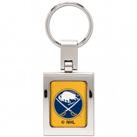 Sabres Keychain Domed Square
