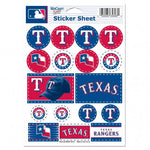 Rangers 5x7 Sticker Sheet 17-Pack MLB