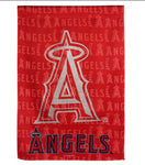 Angels Embossed Suede Garden Flag Glitter