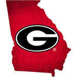 Georgia 12" Wood State Sign Team Color Small