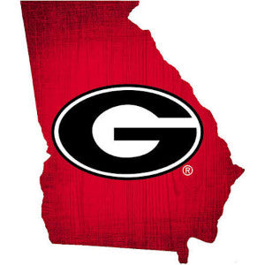 Georgia 12" Wood State Sign Team Color Small