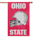 Ohio St Premium Vertical Banner House Flag 2-Sided Helmet