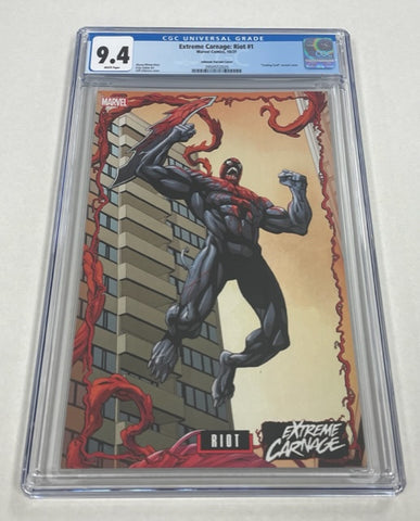 Extreme Carnage: Riot Issue #1 October 2021 Trading Card Variant CGC Graded 9.4 Comic Book