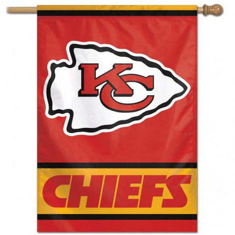 Chiefs Vertical House Flag 1-Sided 28x40