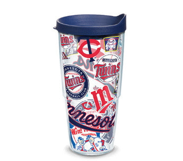 Twins 24oz All Over Tervis w/ Lid