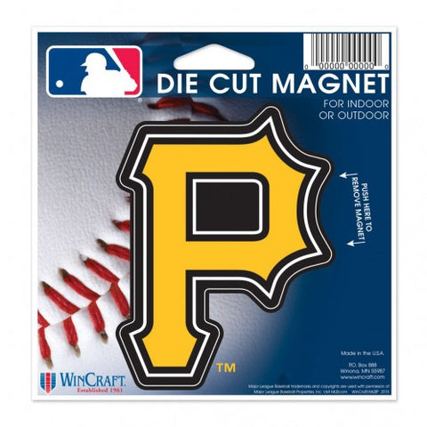 Pirates Die Cut Magnet 4.5 x 5 Logo P