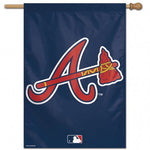 Braves Vertical House Flag 1-Sided 28x40 Logo