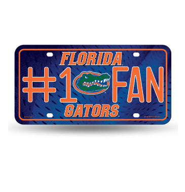 Gators #1 Fan Metal License Plate Tag