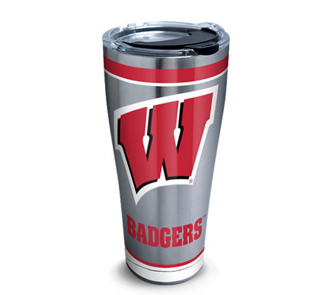 Wisconsin 30oz Tradition Stainless Steel Tervis w/ Hammer Lid