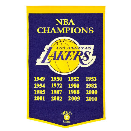 Lakers 24"x38" Wool Banner Dynasty