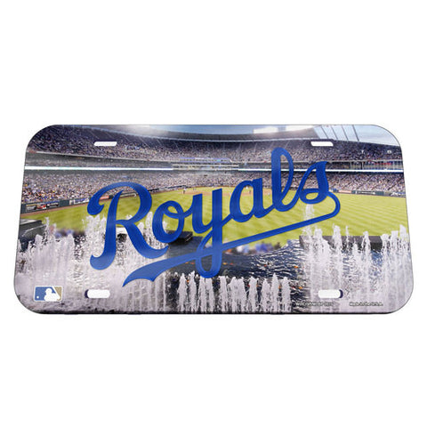 Royals Laser Cut License Plate Tag Acrylic Color Field