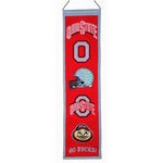 Ohio St 8"x32" Wool Banner Heritage