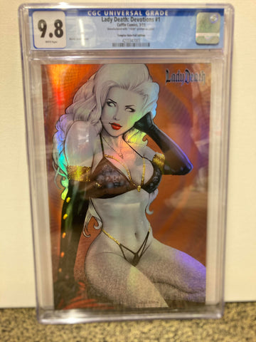 Lady Death: Devotions Issue #1 14/60 Year March 2023 Tempter HOLO-Foil Edition CGC Graded 9.8 Comic Book