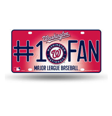 Nationals #1 Fan Metal License Plate Tag