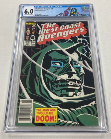 West Coast Avengers Issue #35 Year 1988 CGC Graded 6.0 Comic