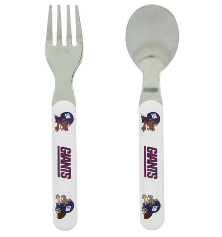 Giants Baby Fork & Spoon Set NFL