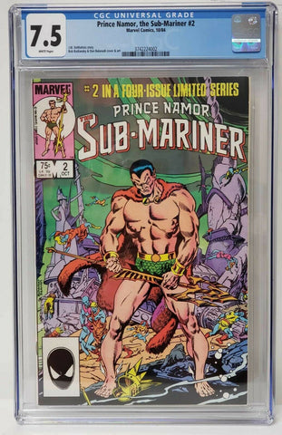 Prince Namor: The Sub-Mariner Issue #2 CGC Graded 7.5  (1984)