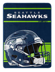 Seahawks Micro Raschel Throw Blanket 46x60