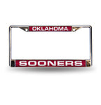 Oklahoma Laser Cut License Plate Frame Silver
