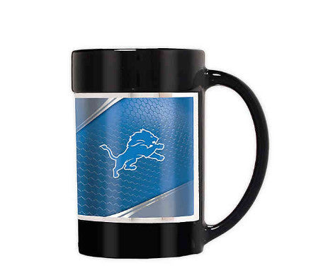 Lions 15oz Coffee Mug Wrap Black