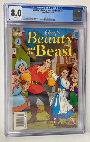 Disney's Beauty and The Beast #3 Marvel Comics Cover Year 1994 CGC Graded 8.0 Comic