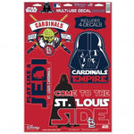 Cardinals 11x17 Cut Decal Star Wars MLB