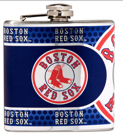 Red Sox Flask Metallic Wrap 2