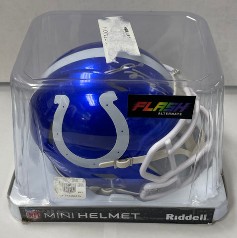 Colts Mini Helmet Speed Flash - Jonathan Taylor - Autographed w/ Fanatics Authentication