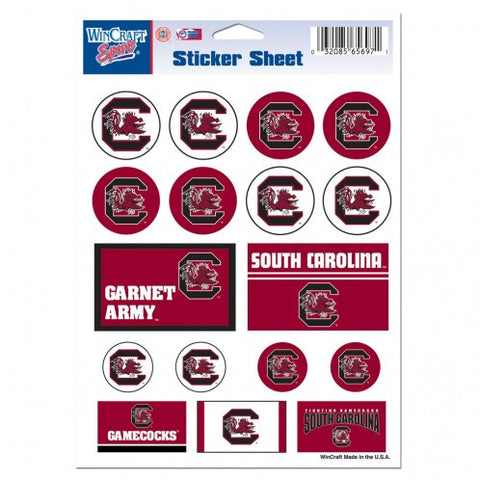 Gamecocks 5x7 Sticker Sheet 17-Pack