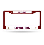 Cavaliers Chrome License Plate Frame Color Red
