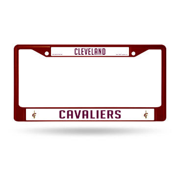 Cavaliers Chrome License Plate Frame Color Red