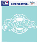 Brewers 8x8 DieCut Decal White Name