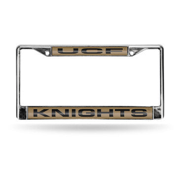 UCF Laser Cut License Plate Frame Silver