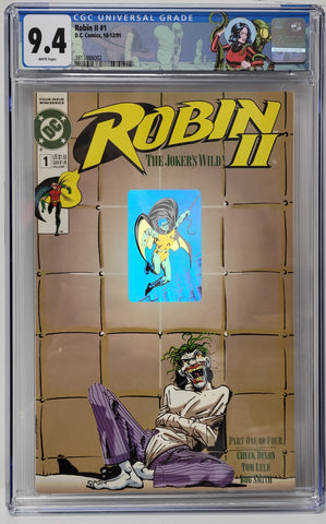 Robin II Issue #1 Year 1991 Cover 1/4 CGC Special Label Graded 9.4 Comic Book