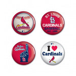 Cardinals 4-Pack Buttons MLB