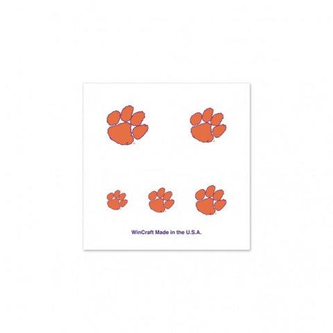 Clemson Nail Tattoos 4-Pack