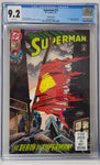 Superman Issue #75 Year 1993 CGC Graded 9.2 Fourth Printing Comic Book