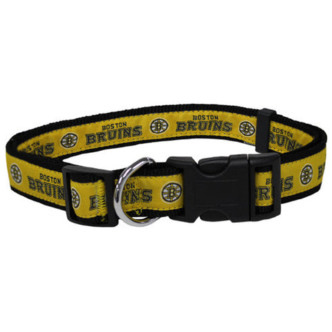 Bruins Dog Collar Woven Ribbon Large