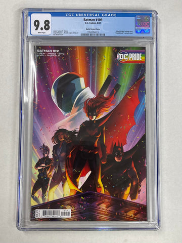 Batman Issue #109  August 2021 Bartel Variant Cover CGC Graded 9.8 Comic Book