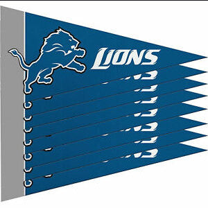 Lions 8-Pack Mini Pennant Set 4x9