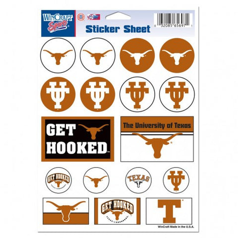 Texas 5x7 Sticker Sheet 17-Pack