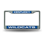 Kentucky Laser Cut License Plate Frame Silver